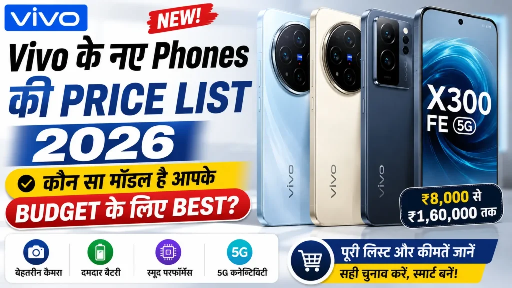 Vivo Phones Price List 2026