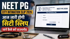 NEET PG City Intimation Slip 2026