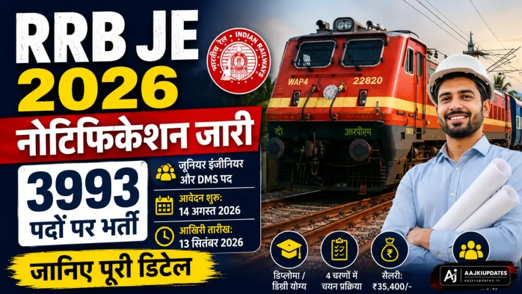 RRB JE Recruitment 2026